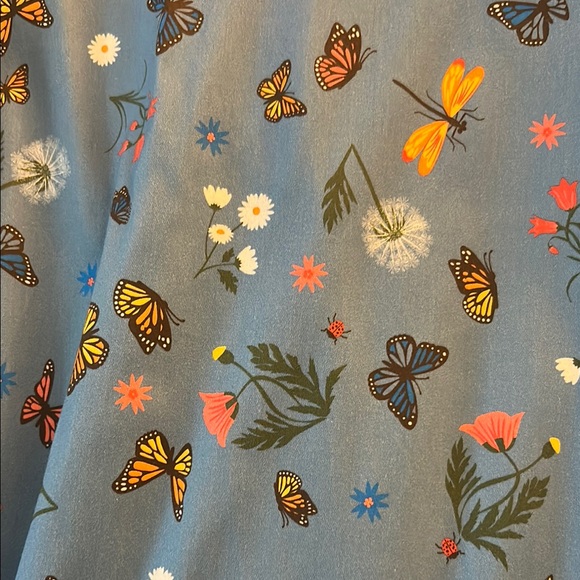 Collectif Blue Butterfly Print Women’s Swing Sundress - Picture 2 of 7
